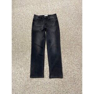28 Buckle Vervet High-Rise Crop Straight Leg Black